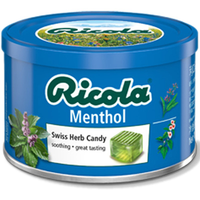 利口乐薄荷糖果ricola铁盒装