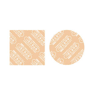 食品级干燥片日文标除湿防霉防潮板工业圆形背胶款植物纤维干燥剂