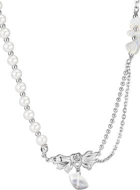 DAISYBEAUTY蝴蝶结吊坠项链