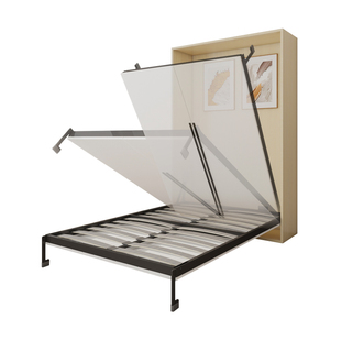 隐形床折叠床五金配件侧翻床隐藏床上下翻板床壁床衣柜一体墨菲床