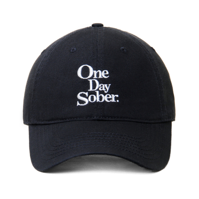 OneDaySober纯色复古棒球帽刺绣