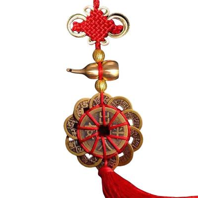 出入平安符行车开车葫芦五帝钱电动车挂件汽车挂饰摆件护身符