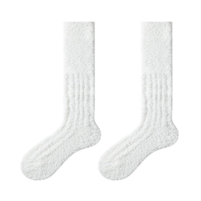 【加厚加长】子墨珊瑚绒小腿袜男