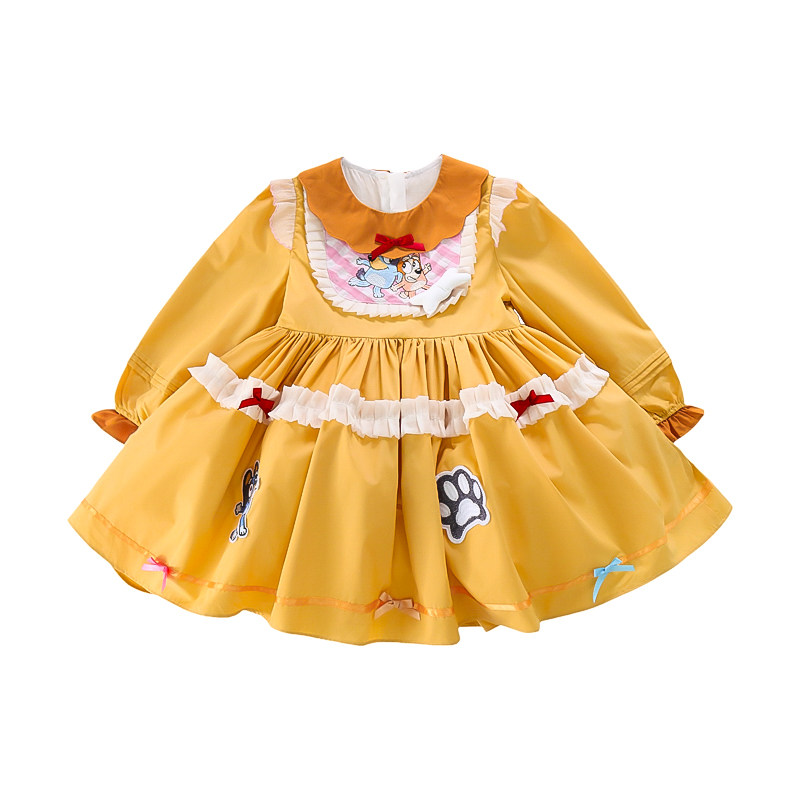 女童连衣裙春夏秋冬季女孩布鲁伊洛丽塔公主裙幼儿园表演服裙子潮