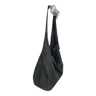 JCAESAR HOBO BAG 格纹流浪包 扭转镂空结构 轻磨毛 大肩带 斜跨