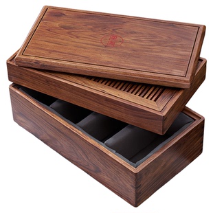 汉唐实木便携茶盘轻奢高档现代多功能旅行茶具套装小型茶台茶托盘