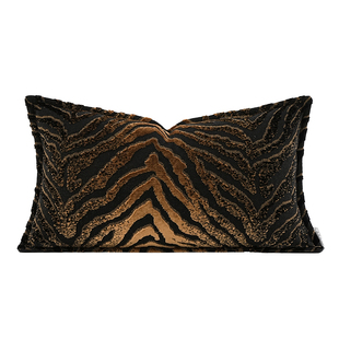 柏洛斯Customized『守护神』现代简约渐变鎏金色沙发长腰靠垫抱枕