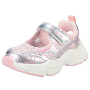 红蜻蜓女童鞋夏季新款软底网面轻便透气儿童休闲跑步运动鞋