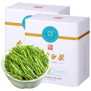 安吉白茶2025新茶特级明前茶开园头采绿茶珍稀白茶茶叶礼盒装250g