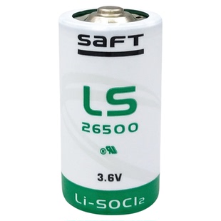 SAFT帅福得LS26500锂电池3.6V 工控PLC仪器流量计2号C型通用LSH14