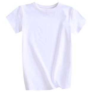 白色t恤女夏短袖不透白t纯白打底纯棉西装内搭上衣高级感正肩体恤