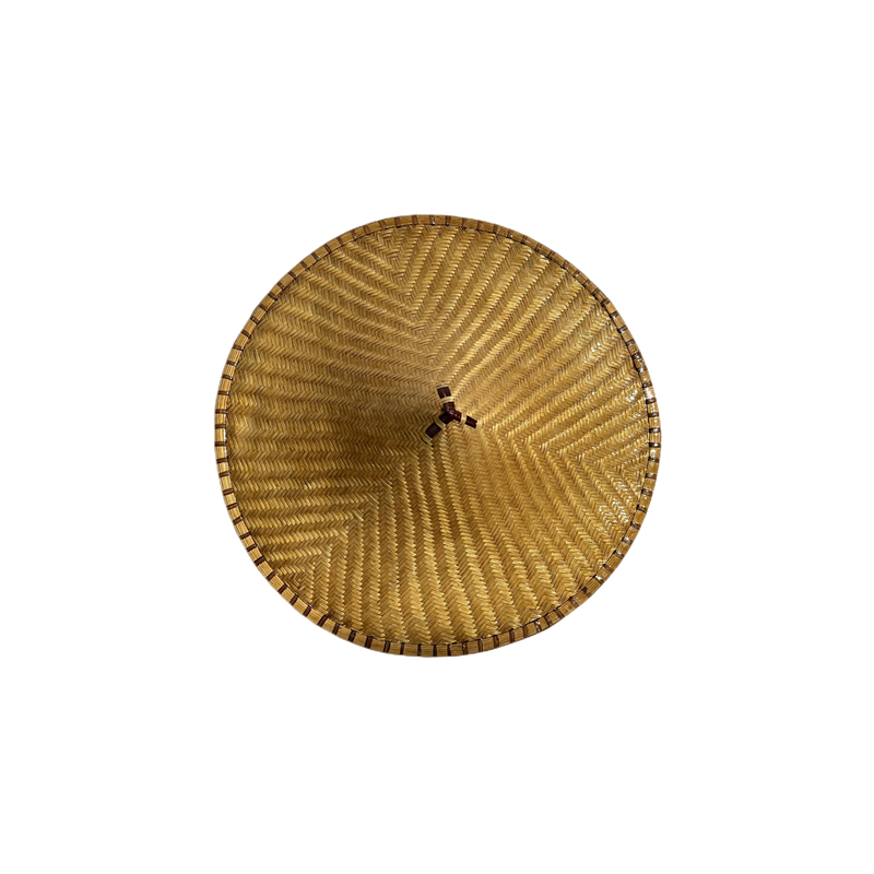 复古竹斗笠手工编制竹编精致遮阳