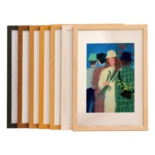 画框空框装裱儿童a3a4木质卡纸复古8寸照片相框8k4开摆台挂墙定制