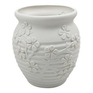 塑料仿陶罐高级感树脂花盆大号奶油风黑金刚橡皮树浮雕圆形大花盆