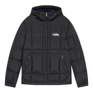 KARL LAGERFELD【85%鹅绒】短款羽绒服超高级25秋冬新款老佛爷男