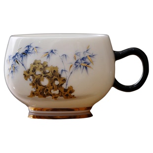 陶瓷主人杯大号茶杯高档精致年轻人下午茶咖啡杯功夫茶杯子闻香杯