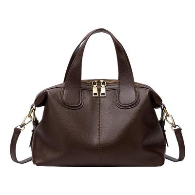 真皮手提包包女士2025新款秋冬季头层牛皮斜挎单肩波女款士顿包