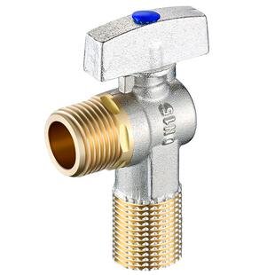 全铜大流量三角阀球芯球阀全通燃气热水器冷热水阀4分6分角阀开关