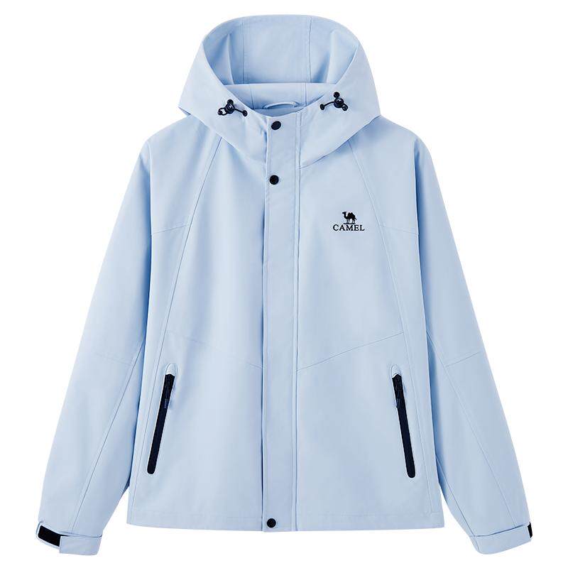 骆驼山海蓝色工装休闲夹克外套