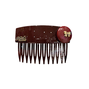 2025新款金标倒插梳发夹女韩系高端碎发整理神器高颅顶发梳子头饰