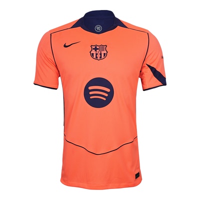天朗足球 耐克25/26赛季巴萨第二客场球迷版球衣足球服HM3201-855