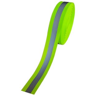 高亮反光织带车缝夜光消防抢险服安全反光隔离布荧光警示条5*2CM