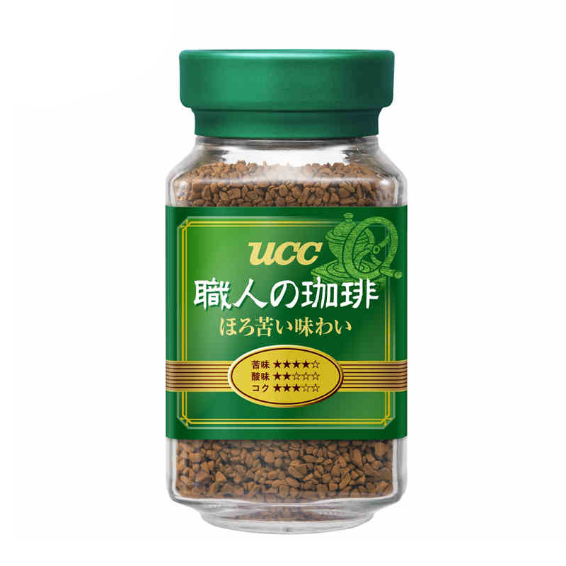 日本进口悠诗诗咖啡UCC117优希西无蔗糖速溶纯黑咖啡粉
