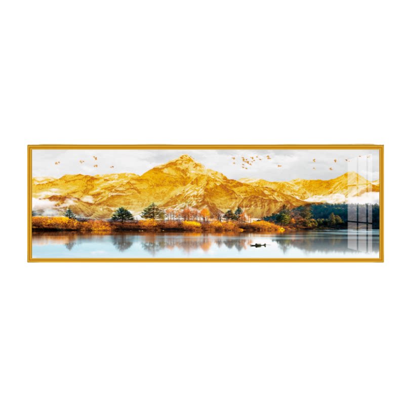 背靠金山免打孔防水自粘卧室贴画