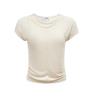 vq区绫致Vero ModaT恤25夏季假两件拼接腰部抽褶短袖上衣简约百搭