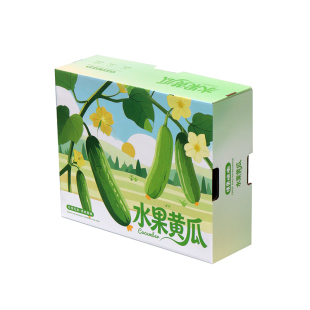 辛晟水果黄瓜礼盒包装盒五斤装白玉小黄瓜青瓜礼品盒包装箱定制