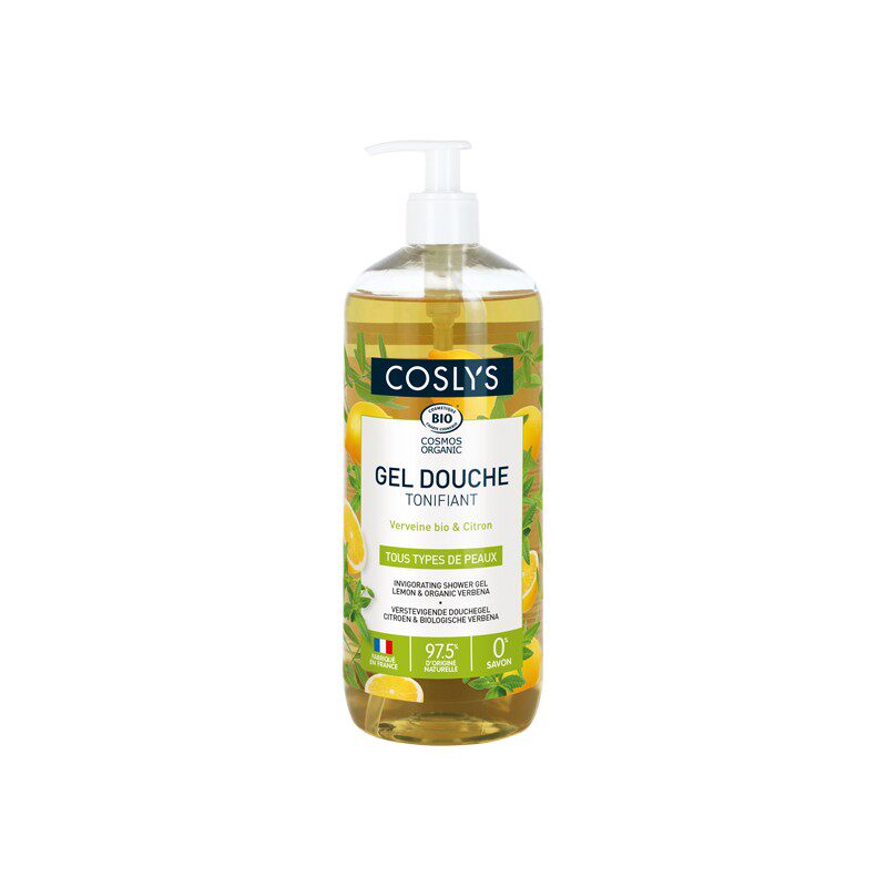 COSLYS有机马鞭草柠檬沐浴露 法国进口清爽感低泡天然1L超大容量