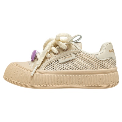 MQD春季新款大头厚底透气面包鞋