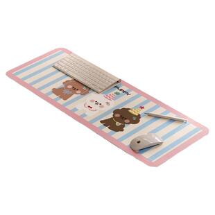 Hi皮小狗超大鼠标垫女生电脑工位桌垫游戏键盘垫防水防油家用桌布