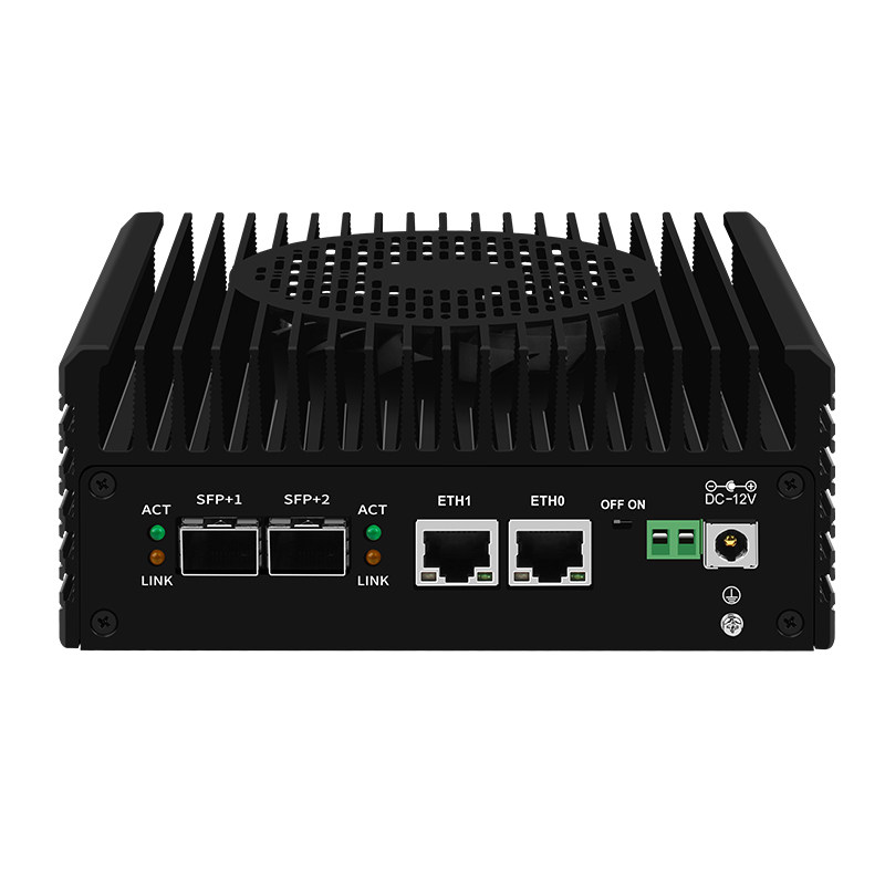 荣迈德R1双万兆10G光口双2.5G电口软路由N150N355四网迷你工控机