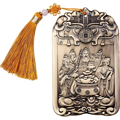 五路财神四方神兽聚财阵摆件