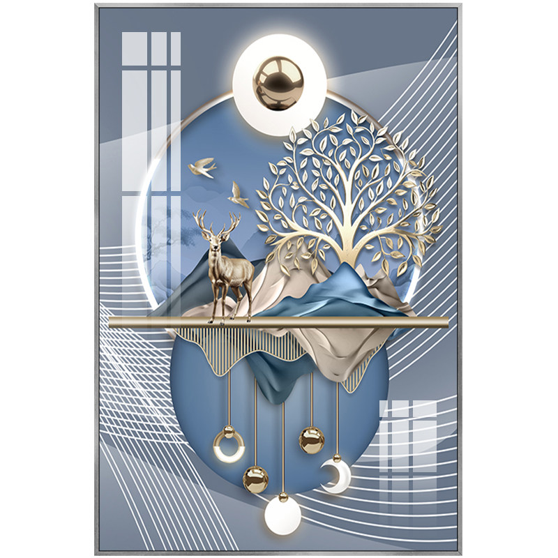 轻奢高级感沙发背景墙装饰画新款