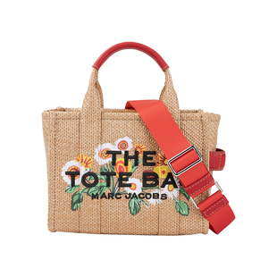 Marc Jacobs/莫杰女士雏菊刺绣编织托特包手提单肩包女新款推广