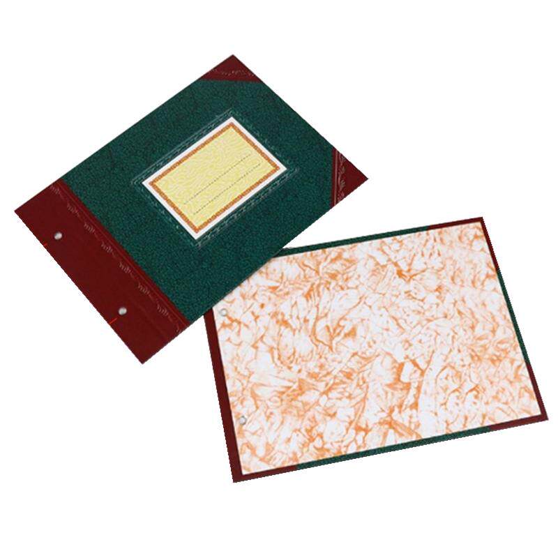 A4账皮 活页账夹 账本封皮 18K帐封 上翻账面 财务用品A4彩色账册封面2902彩面账夹16开帐夹账本封面办公文具