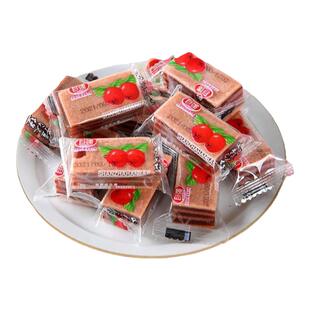 自强山楂汉堡独立小包装儿童休闲零食夹心山楂块散装商用整箱