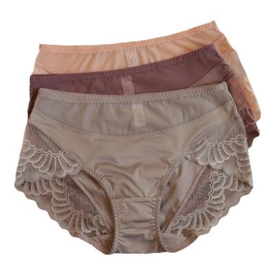 性感网纱牛奶内裤女中高腰蕾丝