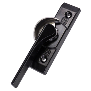 80型铝合金门窗锁扣龙山月牙锁60孔老式窗户平移门推拉窗玻璃锁钩