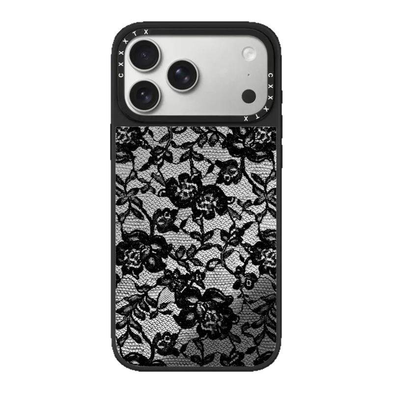 CASETiFiY联名辣妹黑色蕾丝系列17Pro适用于iPhone16Promax苹果15plus手机壳14日韩13磁吸12华强北平替潮壳女