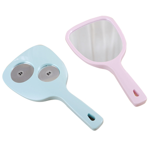 高清双面手柄化妆镜便携手持随身梳妆镜美容院口腔镜牙科纹绣镜