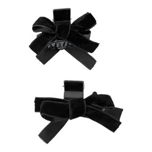 公主头黑色高颅顶蝴蝶结小抓夹女高级感刘海夹发卡侧边碎发夹头饰