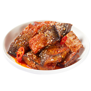 抓鱼的猫鱼尾香辣鱼块鱼排辣鱼湖南特产开袋即食休闲食品辣味