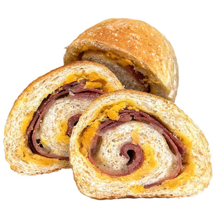 帕斯雀牛肉芝士肉松全麦欧包卷健身饱腹代餐0添蔗糖0添油粗粮手作