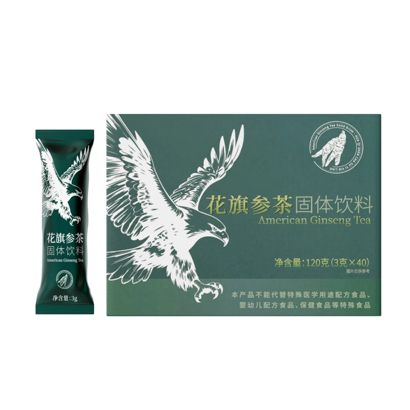 花旗参茶速溶颗粒固体饮料冲剂西洋参滋补补充精力含参茶官方正品