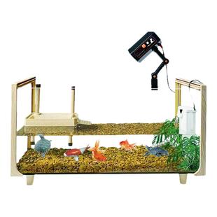 玻璃乌龟缸家用客厅养龟专用饲养缸晒台生态造景小鱼缸鱼龟混养缸