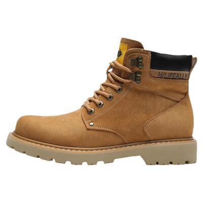 海澜之家马丁靴英伦风工装鞋加绒