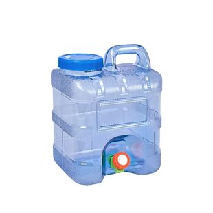 户外水桶食品级PC加厚车载带水龙头露营家用大容量纯净储折叠方形